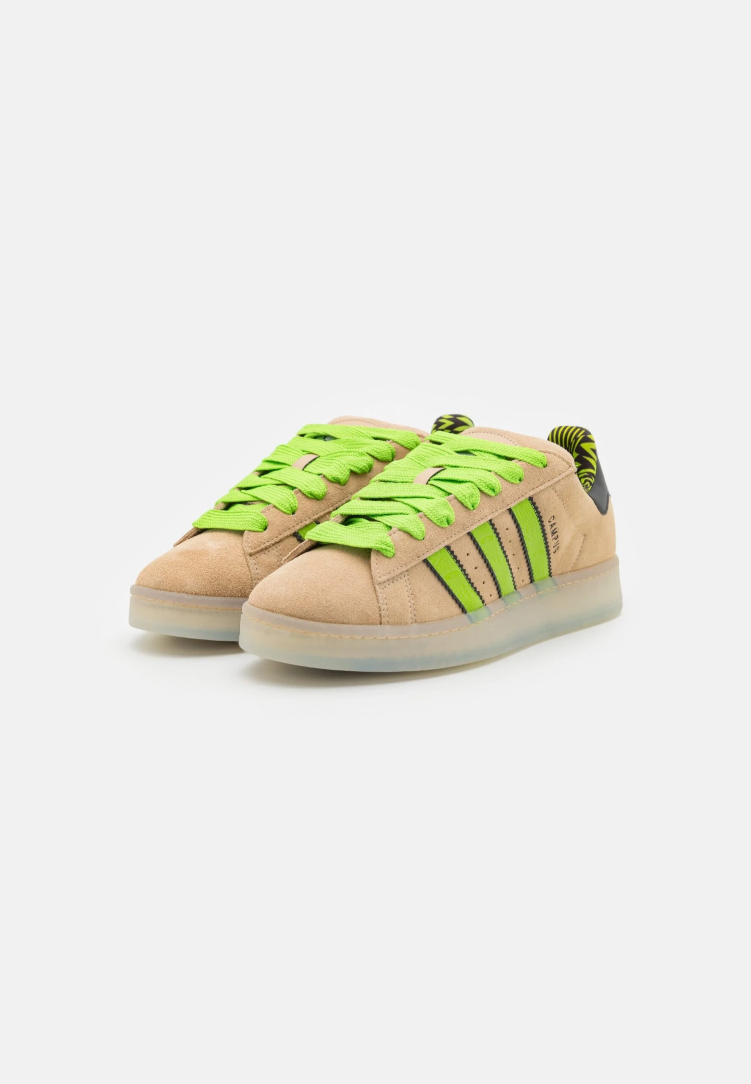 Adidas Originals Campus 00S Glow In The Dark Unisex - Trainers - Magic Beige/Semi Solar Green/Core Black 2 Adidas Originals Campus 00S Glow In The Dark Unisex - Trainers - Magic Beige/Semi Solar Green/Core Black - Image 2
