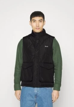 Foret Glacier Puffer Vest - Waistcoat - Black