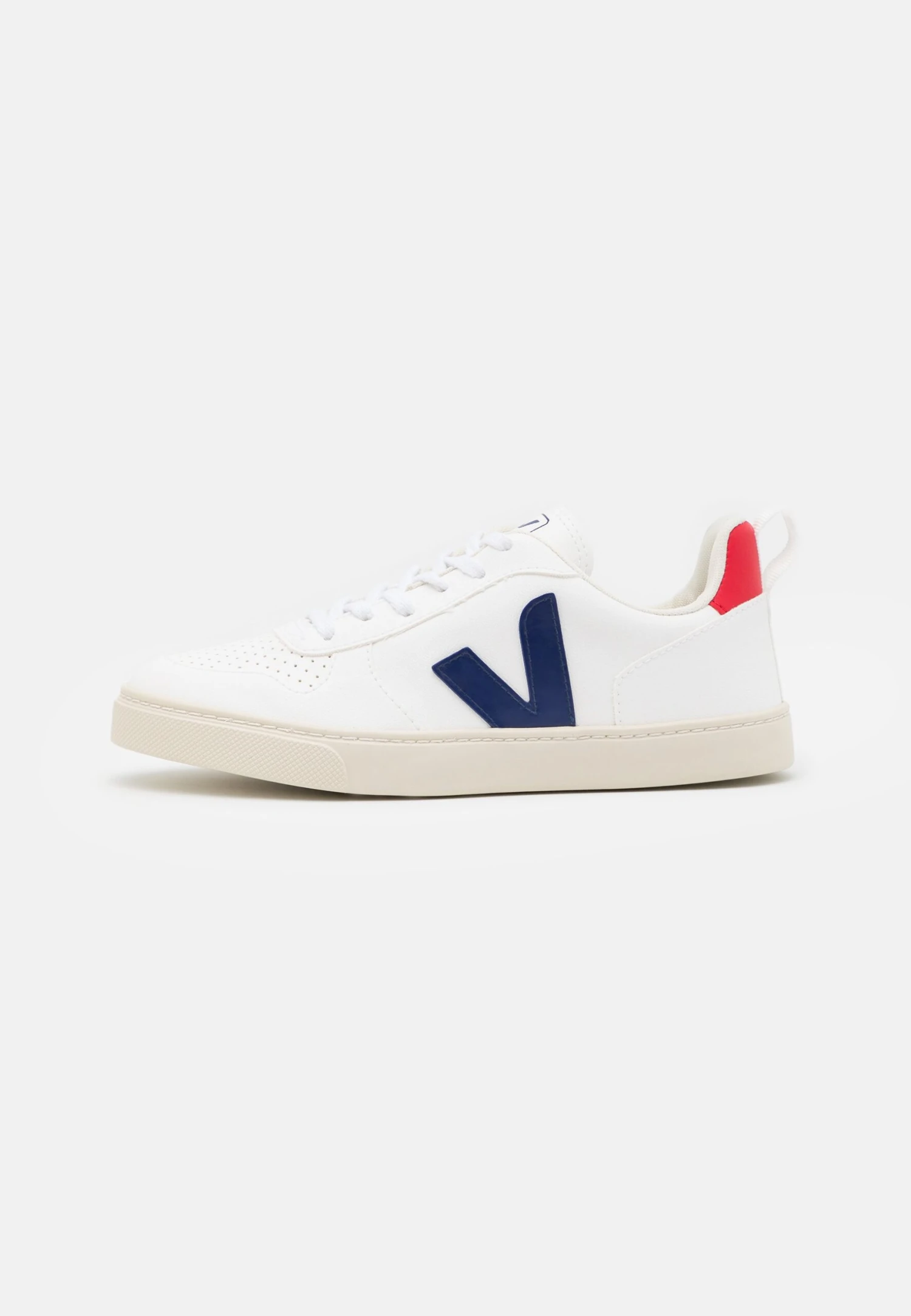 Veja Small V-10 Laces Unisex - Trainers - White/Cobalt/Pekin 1 Veja Small V-10 Laces Unisex - Trainers - White/Cobalt/Pekin