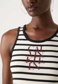 Calvin Klein Jeans STRIPE DRESS - Jersey Dress - Blue/white -Modern Classic Shoes Store 9526f32a9df4466a99ad1116837e1a75