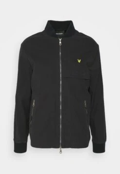 Lyle & Scott Unlined Utility Seersucker - Bomber Jacket - Dark Navy