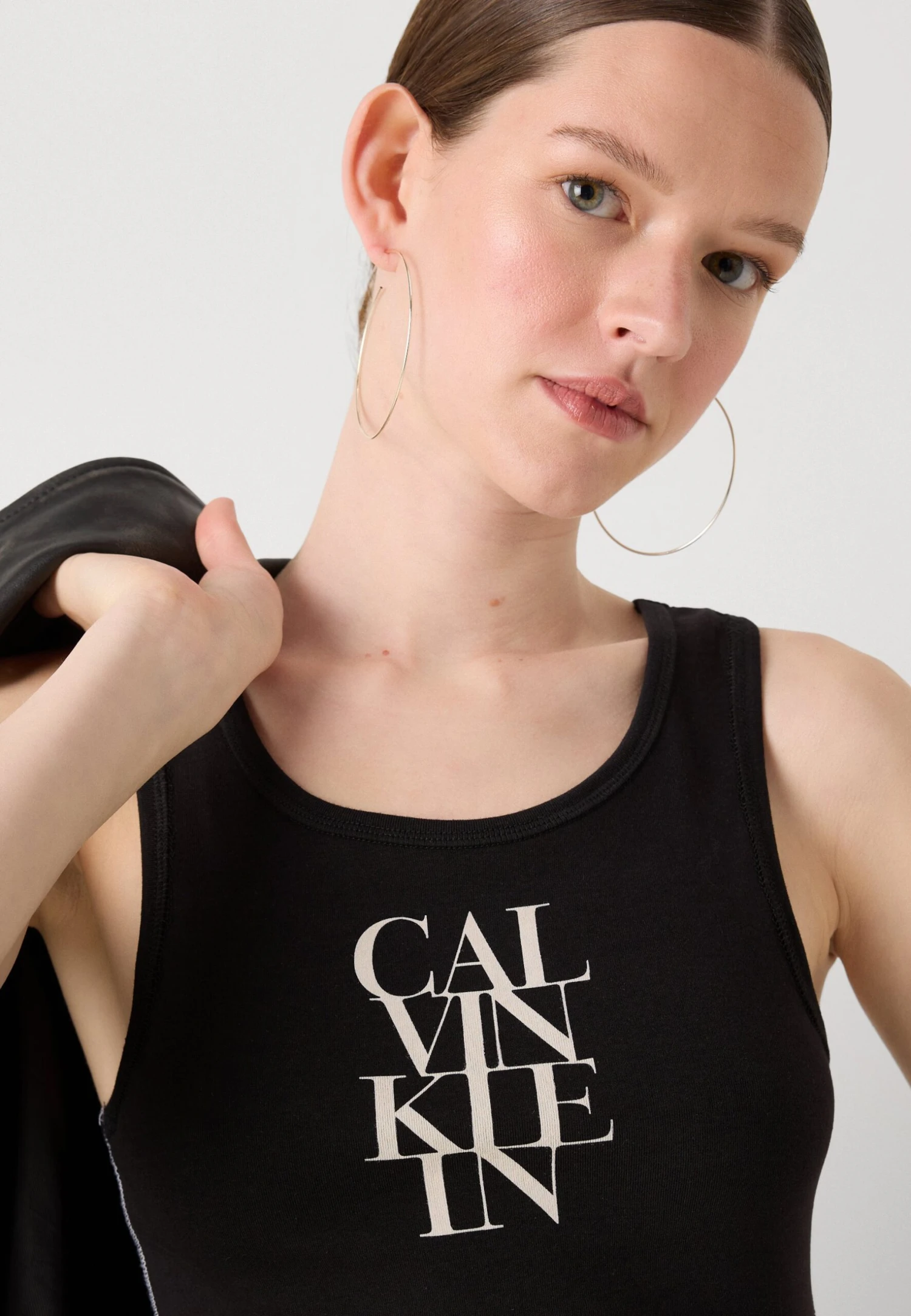 Calvin Klein Jeans TANK DRESS - Jersey Dress - Black 6 Calvin Klein Jeans TANK DRESS - Jersey Dress - Black - Image 6