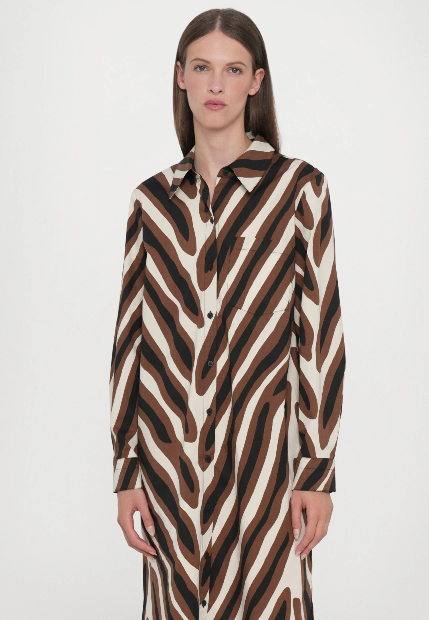 DIANE VON FURSTENBERG KARRINGTON DRESS - Shirt Dress - Brown 4 DIANE VON FURSTENBERG KARRINGTON DRESS - Shirt Dress - Brown - Image 4