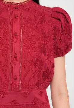 Alice + Olivia LORYN SHORT DRESS - Shirt Dress - Dark Cherry -Modern Classic Shoes Store 97979148f4a94ee4afa45b9eeb2eb16a