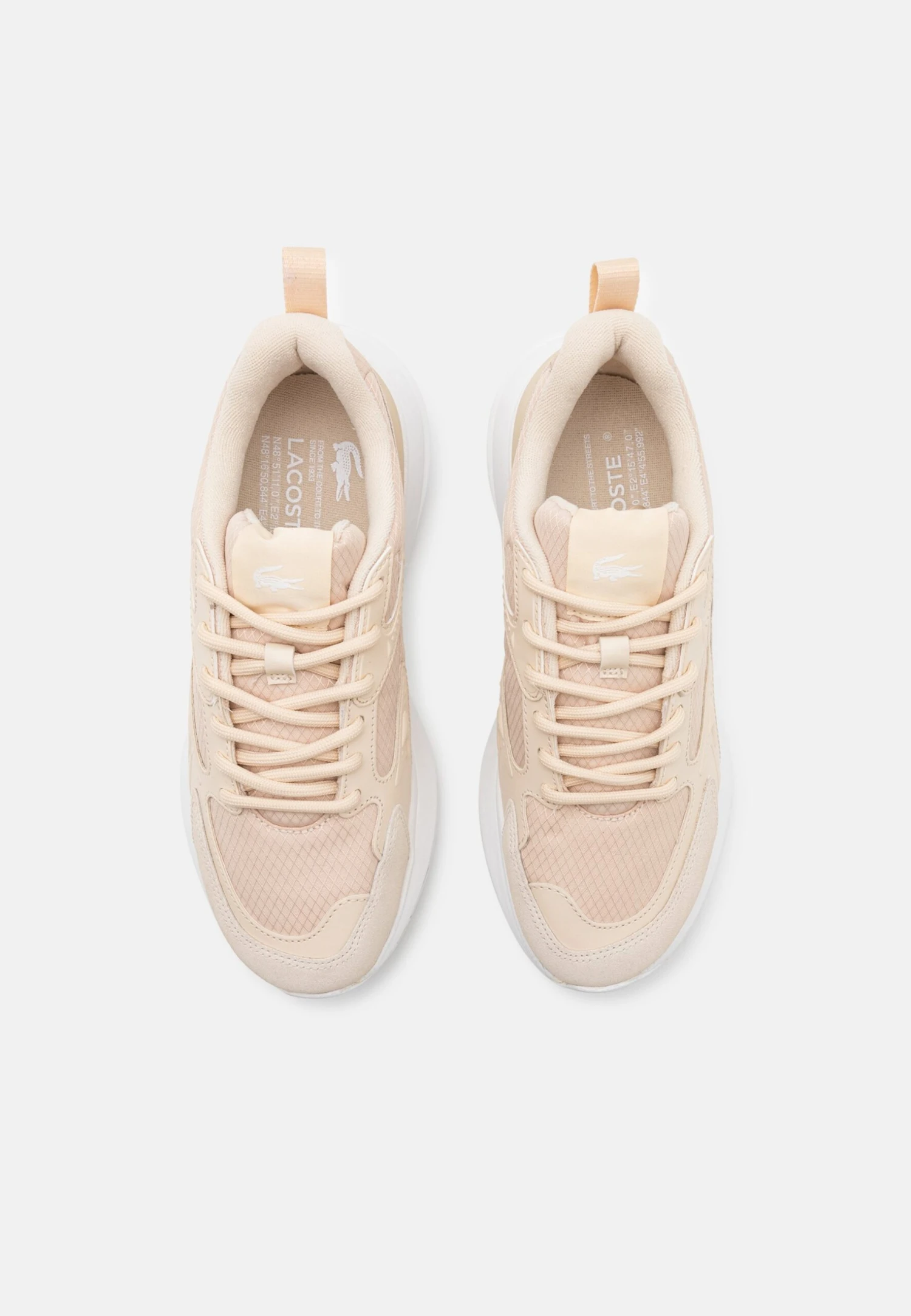 Lacoste L003 EVO - Trainers - Light Tan/white 4 Lacoste L003 EVO - Trainers - Light Tan/white - Image 4