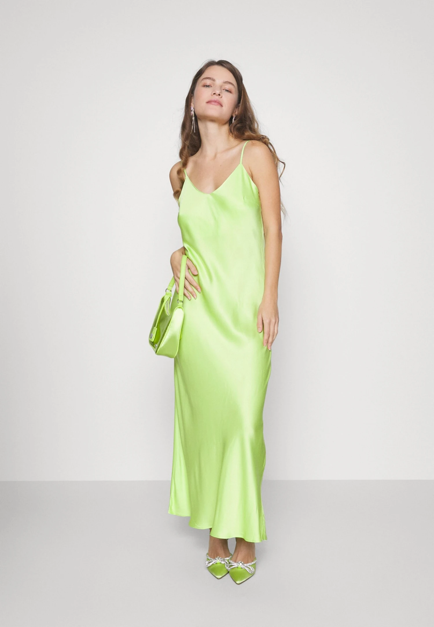 Slfregi Slip Ankle Dress - Cocktail Dress / Party Dress - Sharp Green 2 Slfregi Slip Ankle Dress - Cocktail Dress / Party Dress - Sharp Green - Image 2