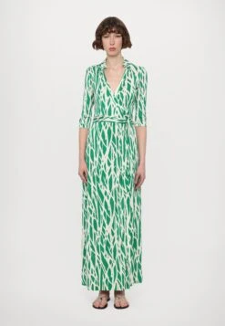 DIANE VON FURSTENBERG ABIGAIL WRAP DRESS - Day Dress - Green