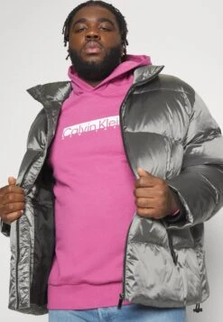 Calvin Klein Shine Puffer Jacket - Winter Jacket - Silver -Modern Classic Shoes Store 9ca332261b3d4f38af97291331bd373b