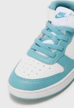 Nike Sportswear COURT BOROUGH MID 2 - High-top Trainers - White/turqouise -Modern Classic Shoes Store 9e4c6650df624efe8f3e78233bc21be3