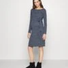 Mamalicious Mlvenice June Dress - Jersey Dress - Dark Blue