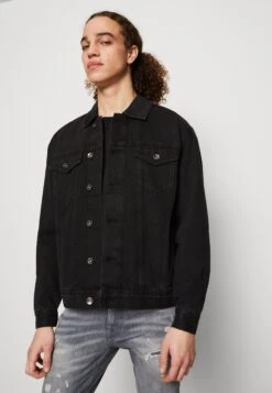 Redefined Rebel Baker Jacket - Denim Jacket - Black Stone -Modern Classic Shoes Store 9f17b6bec16946379664b3f13377ce27