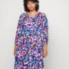 ONLY CARMAKOMA Carlunna- Day Dress - Patriot Blue/Flower Dance