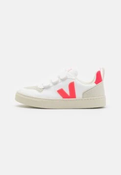 Veja Small Unisex - Trainers - White/Rose-Fluo