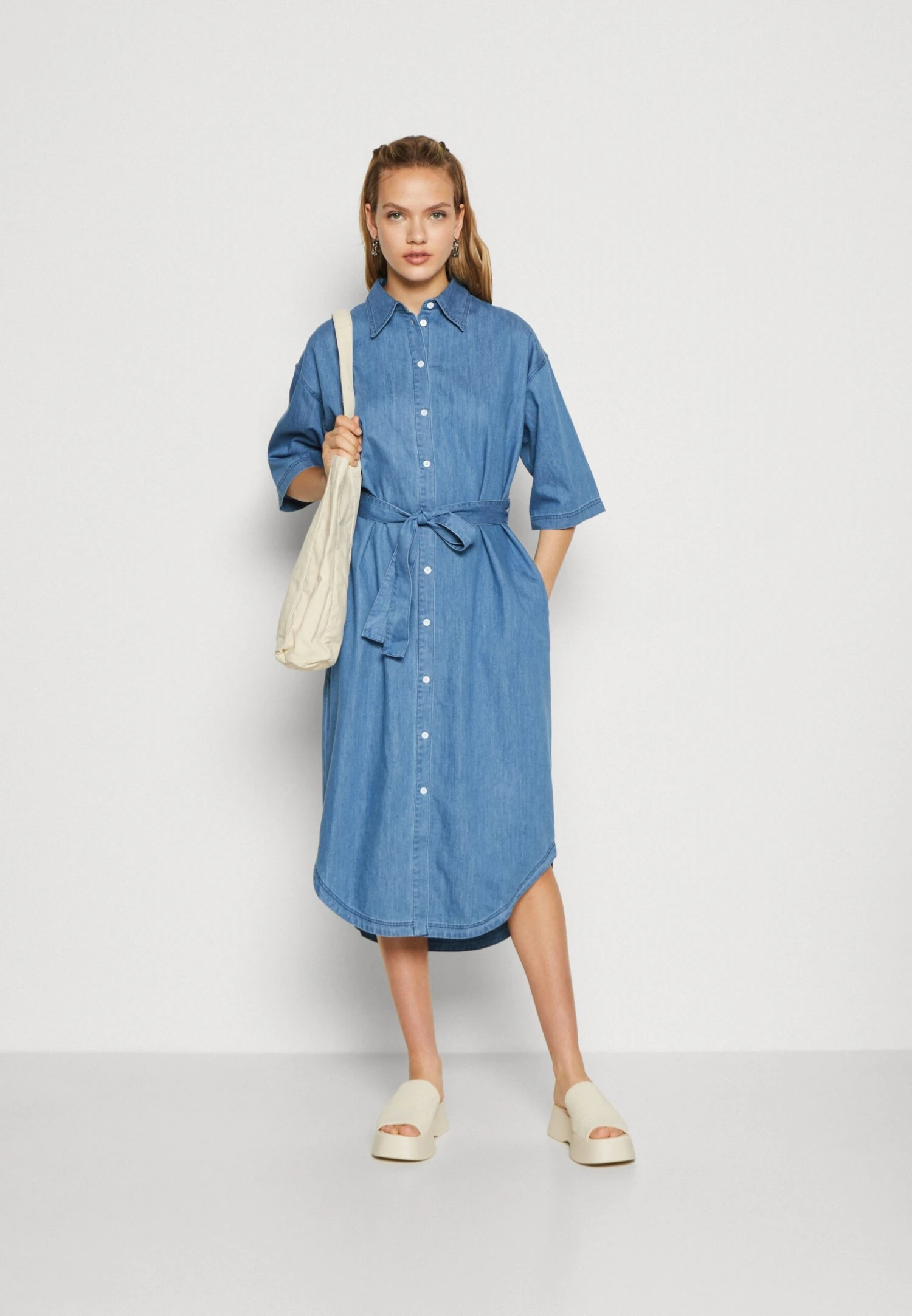 Minimum Kristinas - Denim Dress 2 Minimum Kristinas - Denim Dress - Image 2