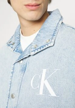 Calvin Klein Jeans Anorak - Denim Jacket - Denim Light -Modern Classic Shoes Store a29404cca03841ea9ed8d254ff8b7bea