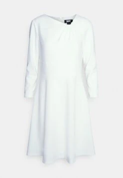 DKNY Side Ruched Sheath Dress - Jersey Dress - Ivory 10 DKNY Side Ruched Sheath Dress - Jersey Dress - Ivory -Modern Classic Shoes Store a2c0c57891e145749b4a32d2ea430582