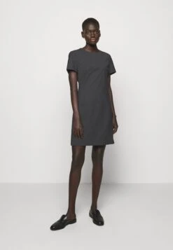 THEORY Jatinn Traceable Woo - Shift Dress - Charcoal Melange