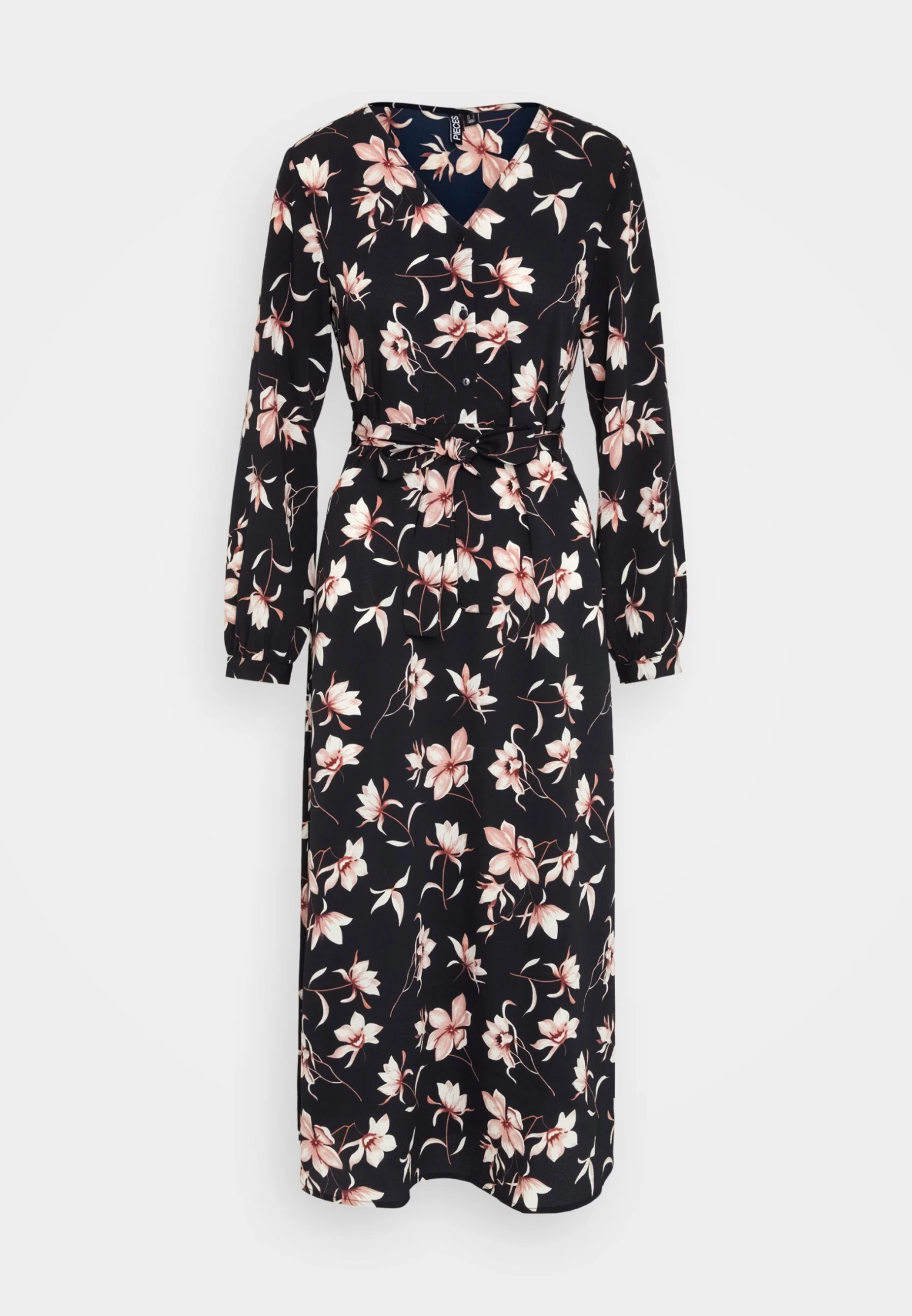 Pieces Pcliliana Long V Neck Dress - Shirt Dress 5 Pieces Pcliliana Long V Neck Dress - Shirt Dress - Image 5