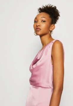 Wal G Limmy Cowl Neck Midi Dress - Cocktail Dress / Party Dress - Mauve Pink -Modern Classic Shoes Store a63b398673234f5b8ce9fb1f1d07ea81