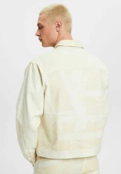 ESPRIT Gemusterte Trucker - Denim Jacket - Beige -Modern Classic Shoes Store a648c6625ace4257ba46b26bba26df8a