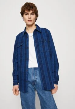 Denham Branson Overshirt - Summer Jacket - Blue -Modern Classic Shoes Store a897cb943971423b8ff94028fba3c3ed