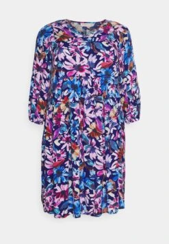 ONLY CARMAKOMA Carlunna- Day Dress - Patriot Blue/Flower Dance -Modern Classic Shoes Store a8f1d34b3abb4b6a9f2a48f1c9b81002