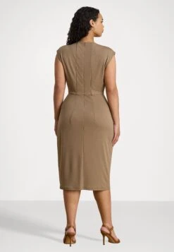 BRENIEL - Shift Dress - Taupe Brown -Modern Classic Shoes Store a9cfa8d0d0d84e48a2efc126224d0da6