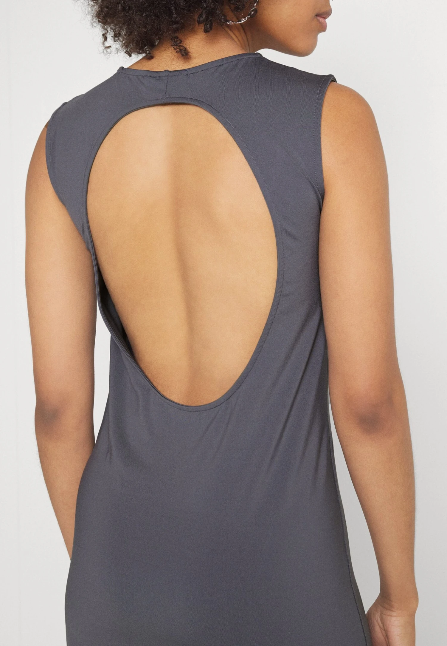 WEEKDAY Lucy Open Back Dress - Maxi Dress - Steel Blue 6 WEEKDAY Lucy Open Back Dress - Maxi Dress - Steel Blue - Image 6