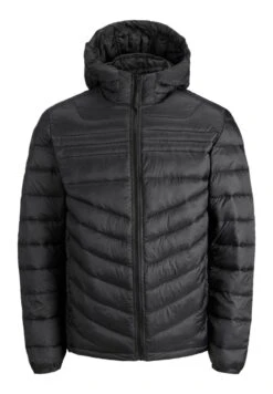 Jack & Jones Jjehero Puffer Hood - Winter Jacket - Black