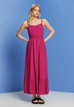 Edc By Esprit Light - Maxi Dress - Dark Pink -Modern Classic Shoes Store ab991e272ab047f2ab2956e222c25bbf