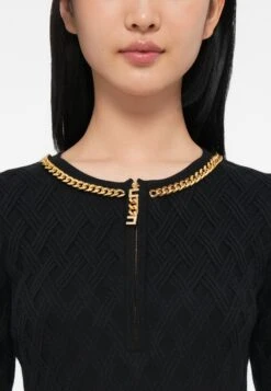 Elisabetta Franchi WOMANS DRESS - Jumper Dress - Nero -Modern Classic Shoes Store ac04143ed28a4e33a2786250882bb661