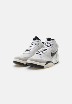 Nike Sportswear Air Flight Lite Mid Nas - High-Top Trainers - Photon Dust/Black/Metallic Silver/Light Smoke Grey/White/Pale Ivory -Modern Classic Shoes Store ad7a2b7c62804a9abf7c8841ba4694a6