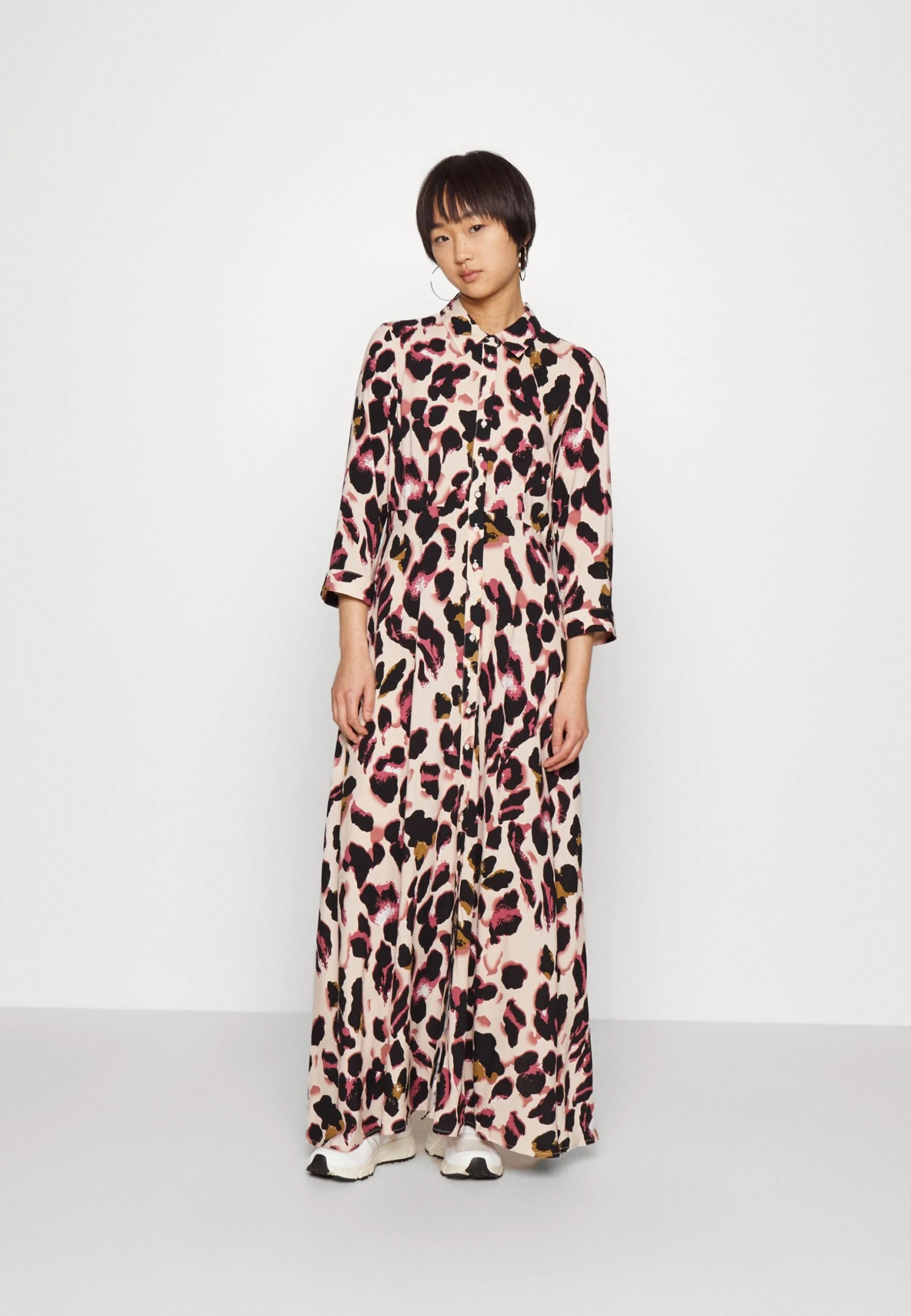 Yassavanna Long Shirt Dress- Maxi Dress - Starterbox Mellow Rose 2 Yassavanna Long Shirt Dress- Maxi Dress - Starterbox Mellow Rose - Image 2