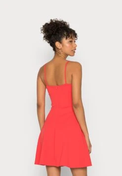 Wal G V Neck Strappy Skater Dress - Cocktail Dress / Party Dress - Coral 7 Wal G V Neck Strappy Skater Dress - Cocktail Dress / Party Dress - Coral -Modern Classic Shoes Store af6aaa91562f49799b7a473386813259