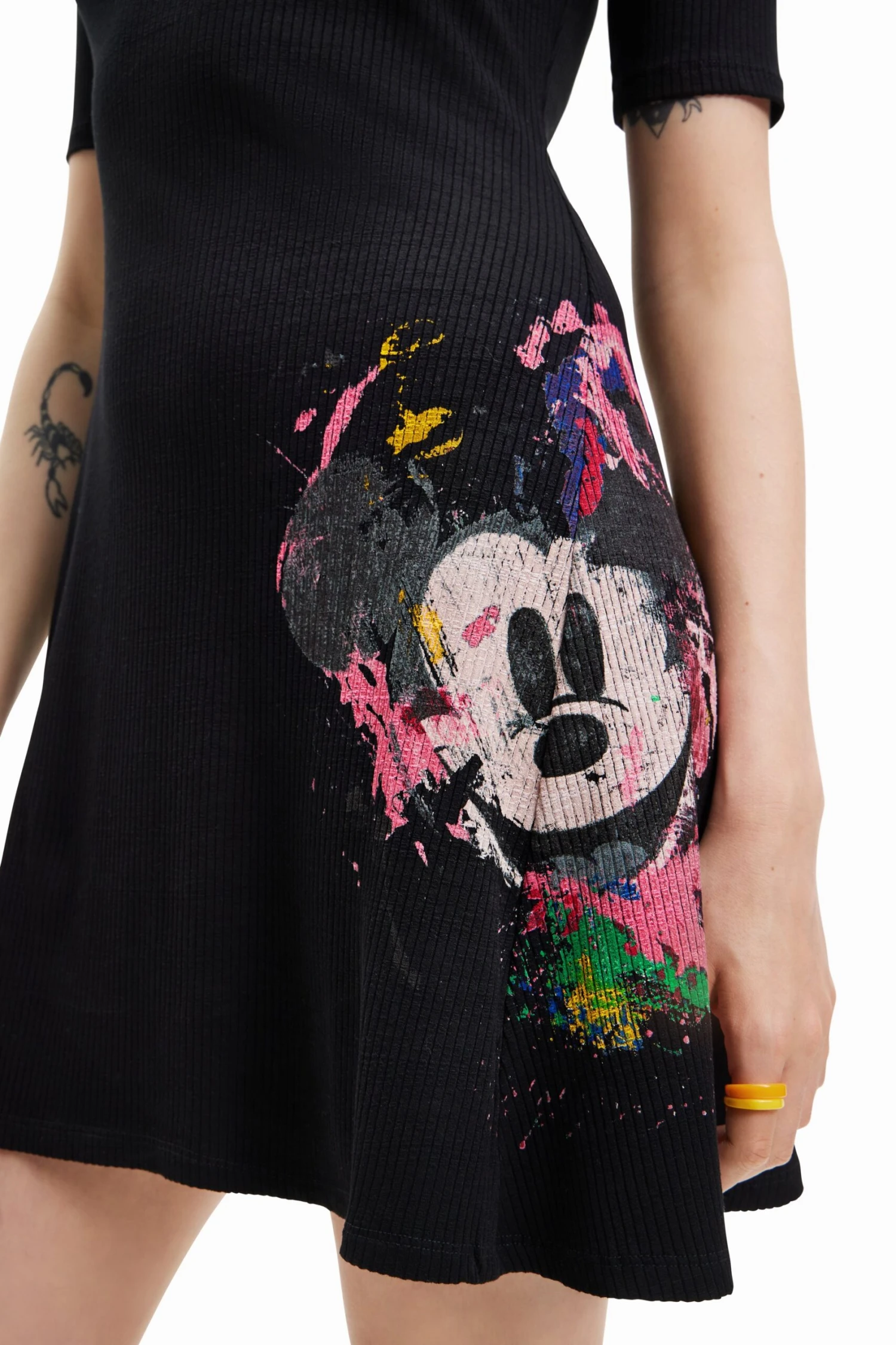 Desigual Vest Mickey Morro - Day Dress - Black 5 Desigual Vest Mickey Morro - Day Dress - Black - Image 5