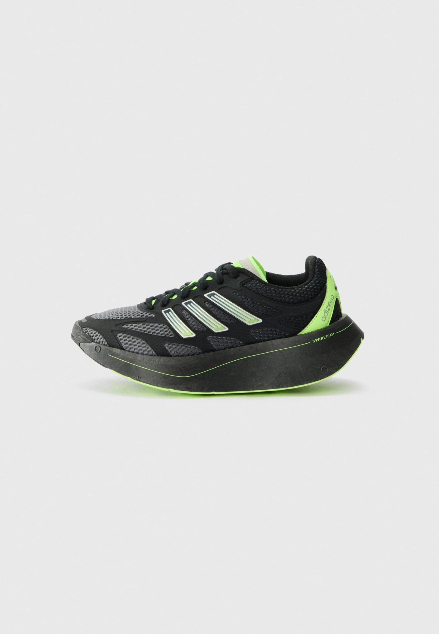 Adidas Originals ADIZERO ARUKU UNISEX - Trainers - Core Black/grey Four/signal Green 1 Adidas Originals ADIZERO ARUKU UNISEX - Trainers - Core Black/grey Four/signal Green