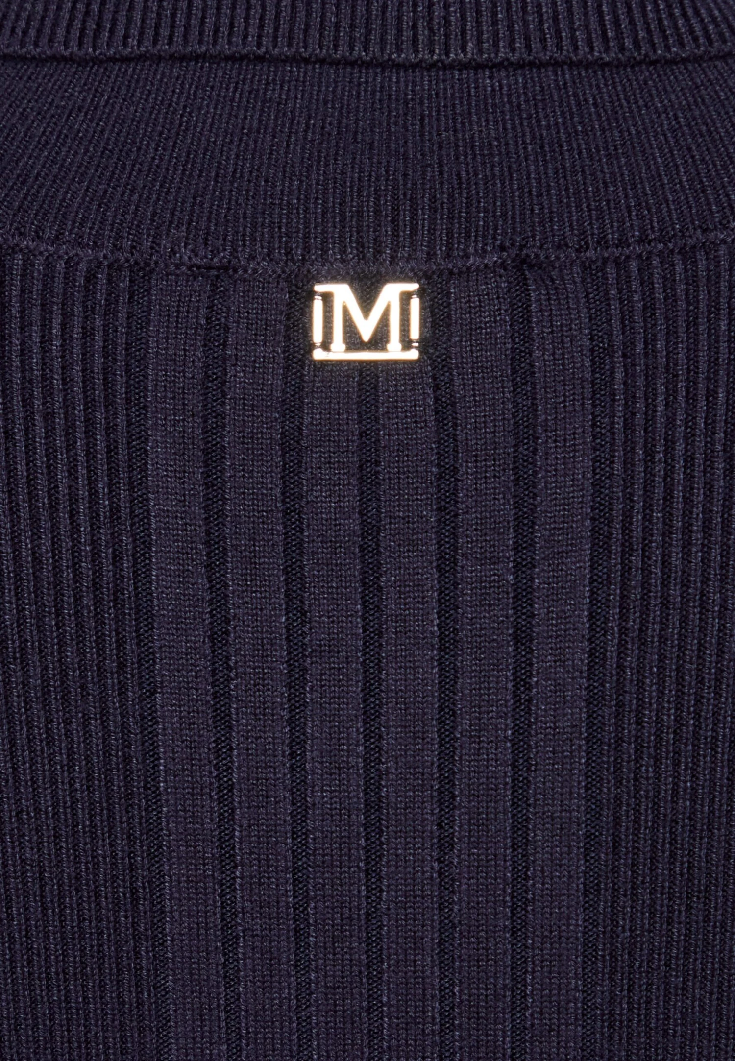 Lena High Neck Ribbed Dress - Jumper Dress - Galaxy Blue 3 Lena High Neck Ribbed Dress - Jumper Dress - Galaxy Blue - Image 3