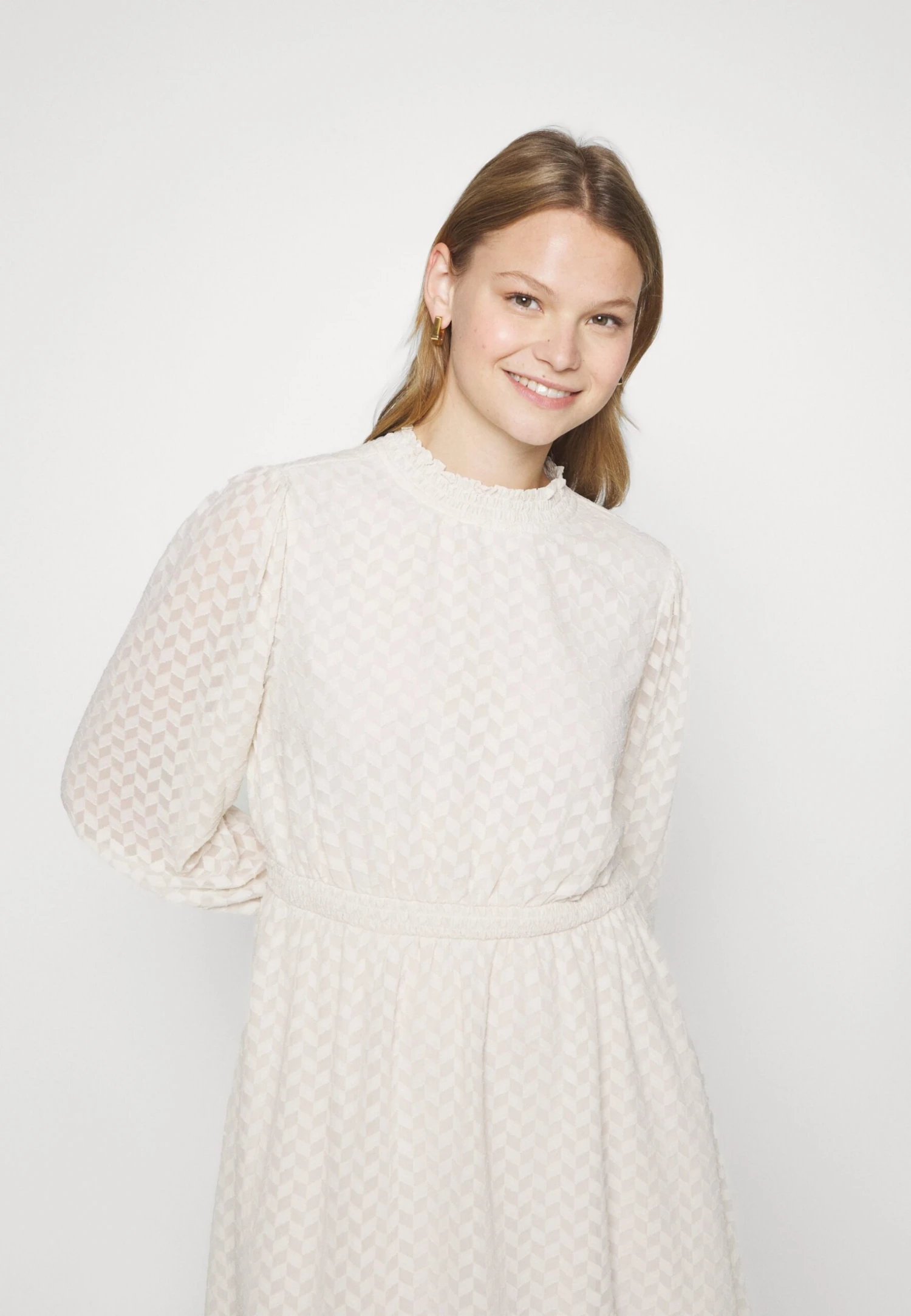 ONLY Onlemmery Highneck Dress - Day Dress - Pumice Stone 6 ONLY Onlemmery Highneck Dress - Day Dress - Pumice Stone - Image 6