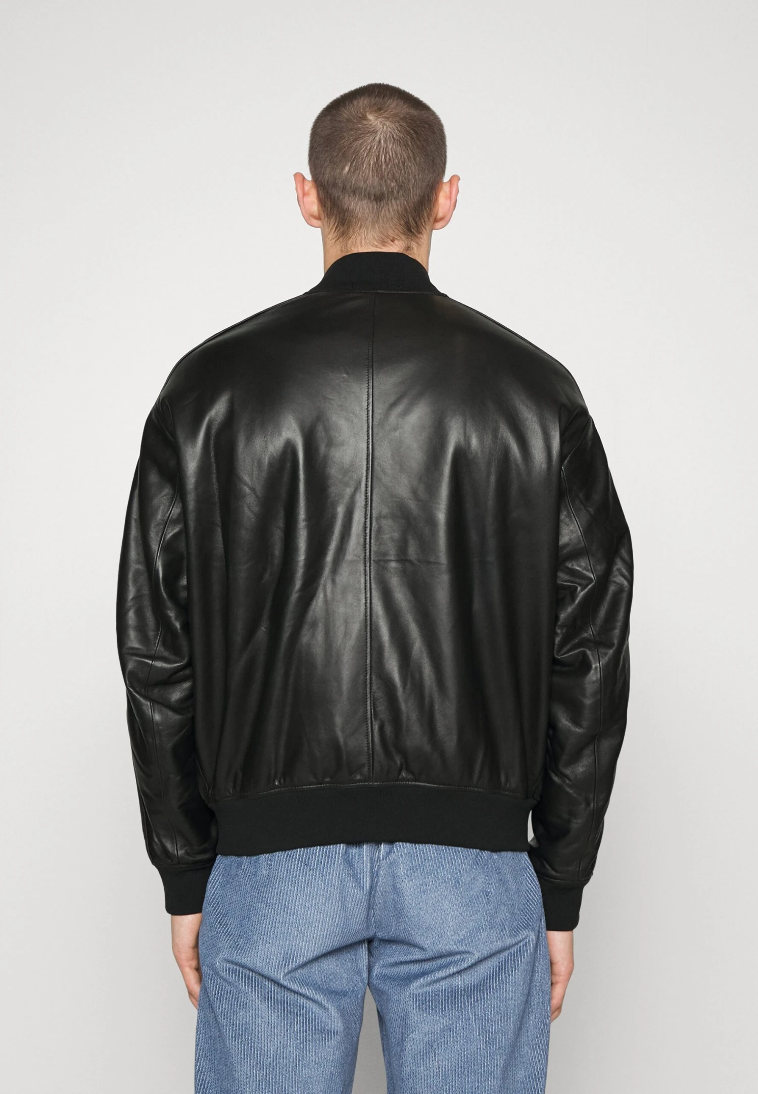 Emporio Armani Blouson - Leather Jacket - Nero 3 Emporio Armani Blouson - Leather Jacket - Nero - Image 3