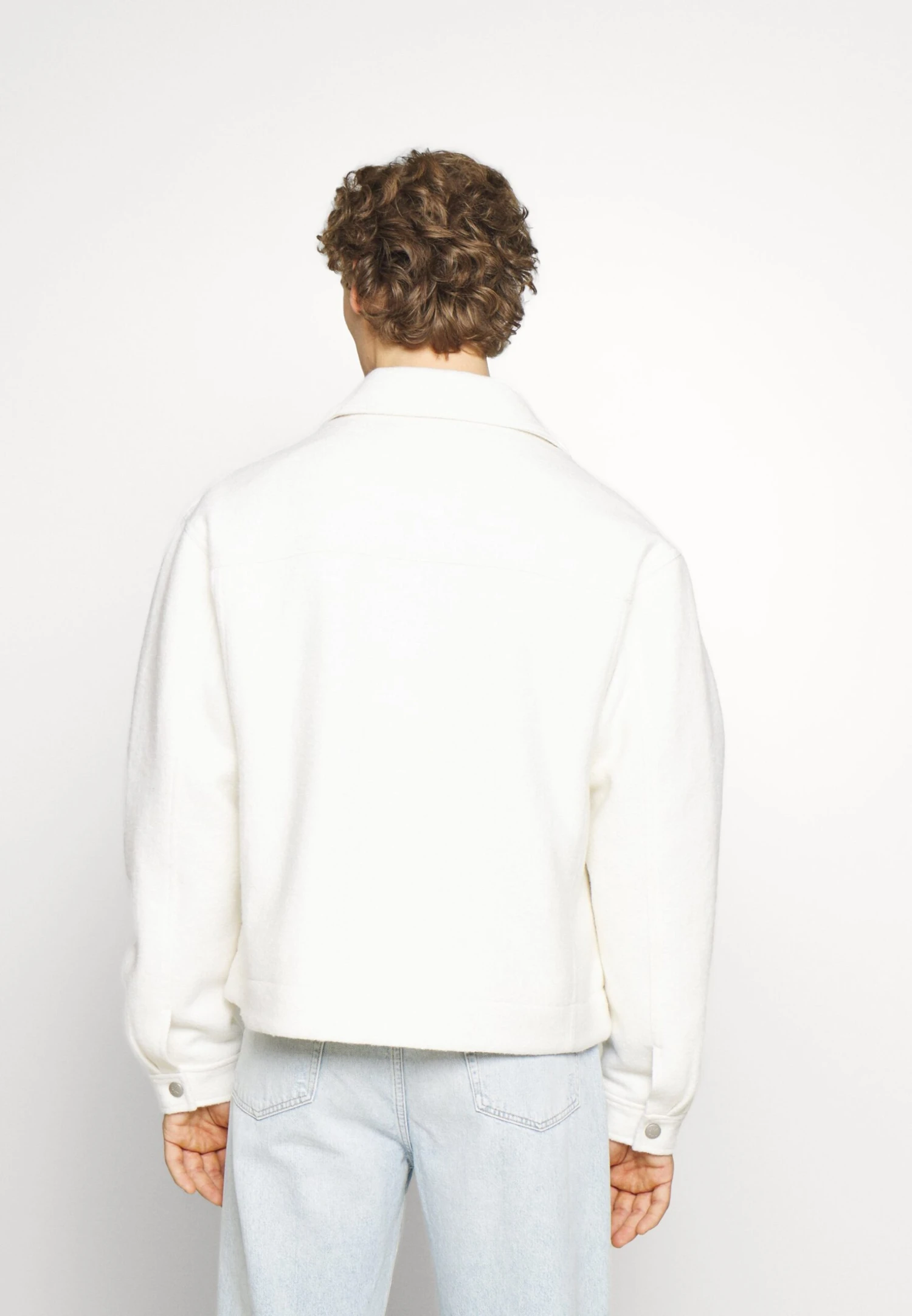 Calvin Klein Jeans Boxy - Summer Jacket - Ivory 3 Calvin Klein Jeans Boxy - Summer Jacket - Ivory - Image 3