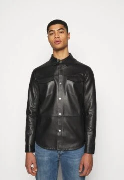 Leonardos - Leather Jacket - Black
