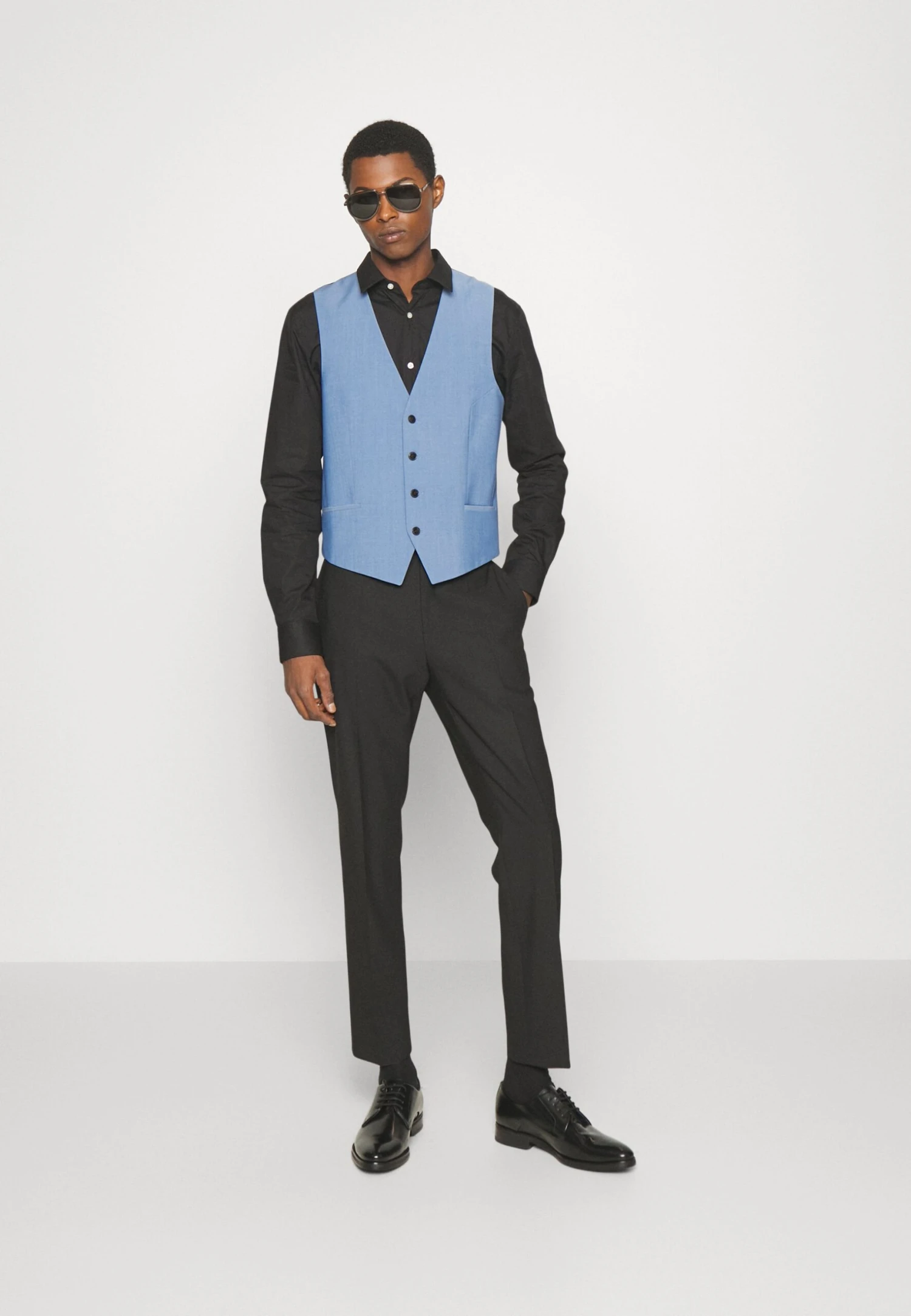 Hugo Waistcoat - Light/Pastel Blue 2 Hugo Waistcoat - Light/Pastel Blue - Image 2