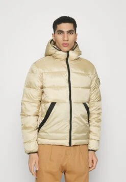 Calvin Klein Jeans Trim Padded Jacket - Winter Jacket - Travertine