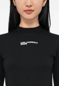 Karl Lagerfeld Jeans MILANO MOCK NECK DRESS - Jersey Dress - Black 11 Karl Lagerfeld Jeans MILANO MOCK NECK DRESS - Jersey Dress - Black -Modern Classic Shoes Store b56c4097ae6d44c696f83aa35a6ae6e6