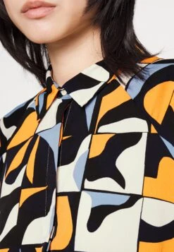 Monki Shirt Dress - Blue/Orange -Modern Classic Shoes Store b614dbf246704883a872aedf203f67cf