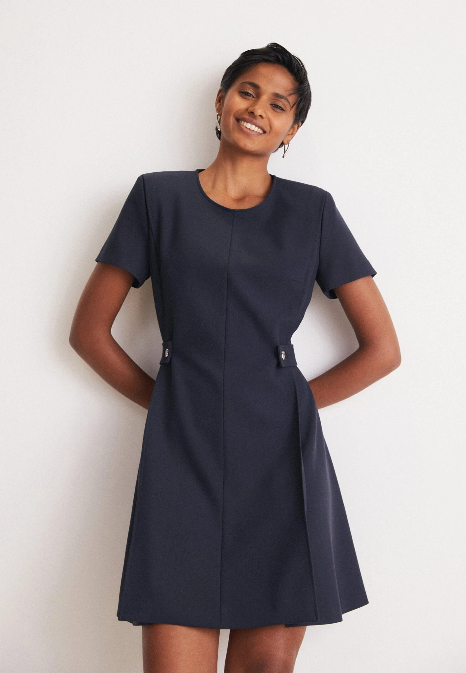 Boss Destena - Day Dress - Dark Blue 1 Boss Destena - Day Dress - Dark Blue