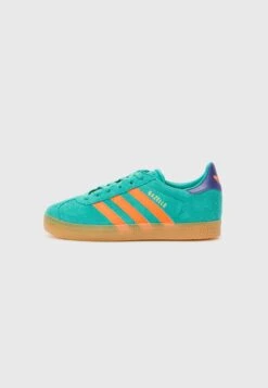 Adidas Originals GAZELLE UNISEX - Trainers - Pure Teal/impact Orange/collegiate Purple