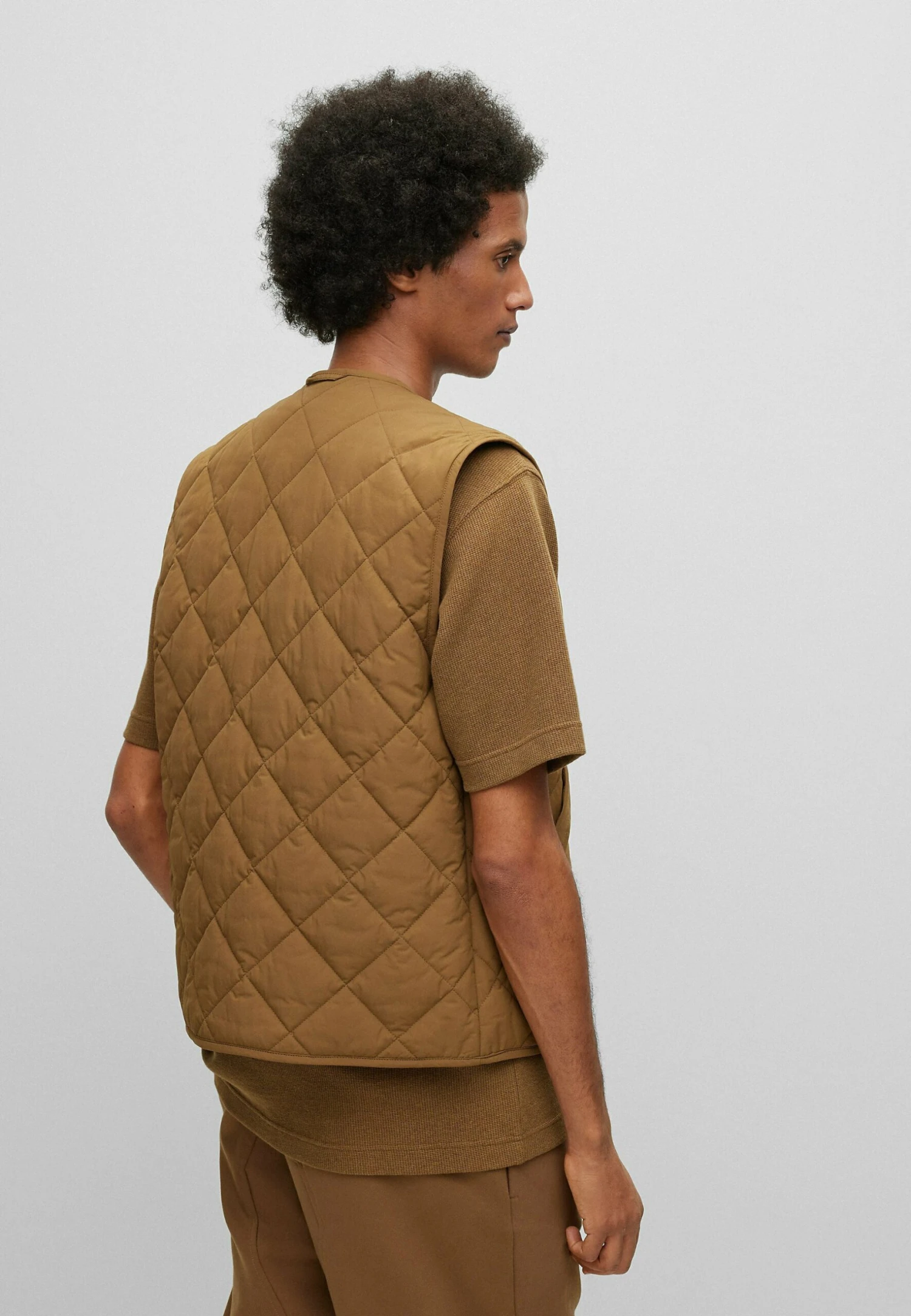 Boss Okella - Waistcoat - Open Beige 3 Boss Okella - Waistcoat - Open Beige - Image 3