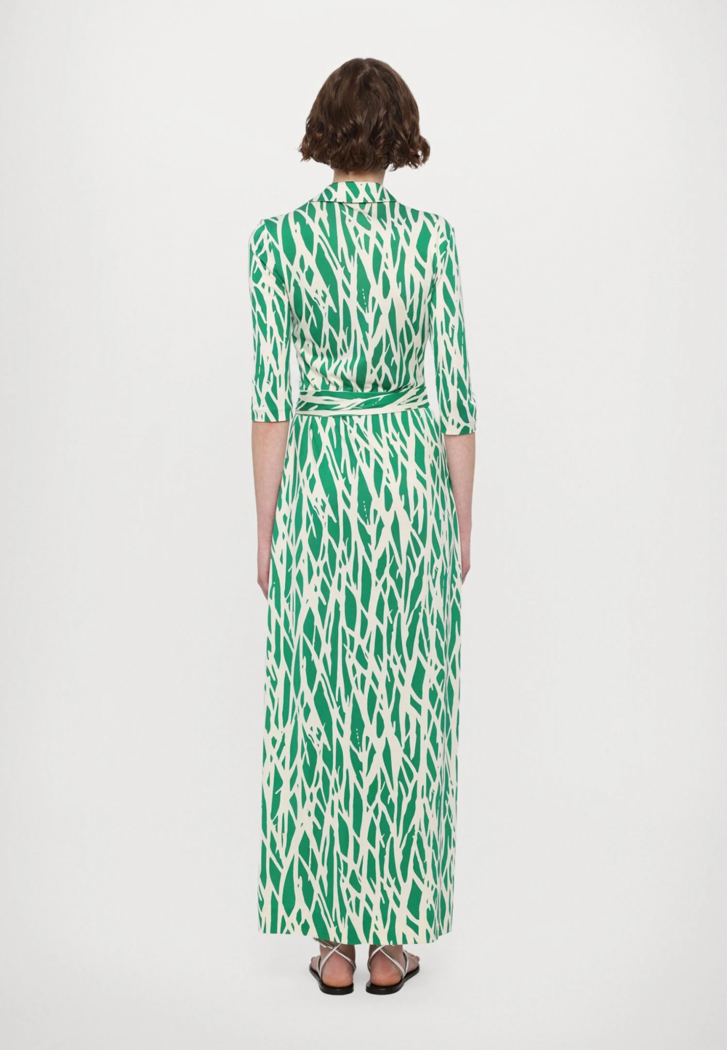 DIANE VON FURSTENBERG ABIGAIL WRAP DRESS - Day Dress - Green 3 DIANE VON FURSTENBERG ABIGAIL WRAP DRESS - Day Dress - Green - Image 3
