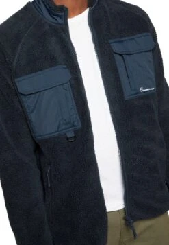 Raglan Teddy Zip- Fleece Jacket - Total Eclipse -Modern Classic Shoes Store bc1fe790709245e9acf9e2b1cf3b333b